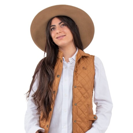 Chaleco Capitoneado Dama Camel