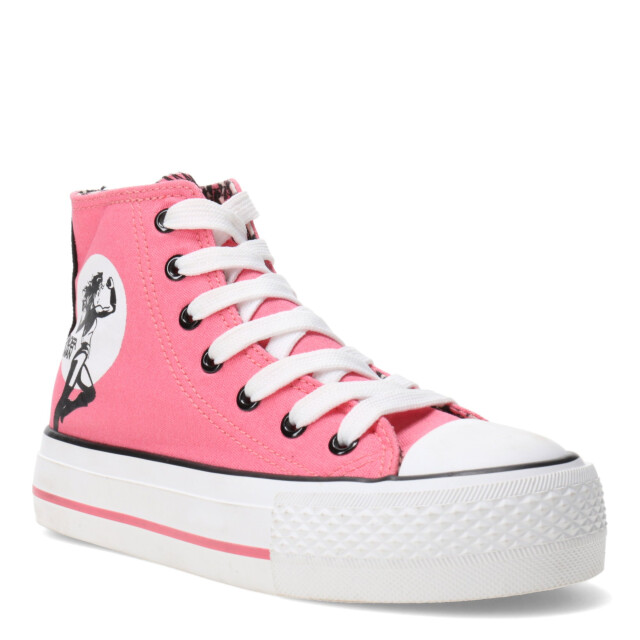 Championes Infantiles DC Wonder Woman Rosa - Negro