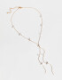 Collares Largos Beach Collar Con Perlitas - Dorado