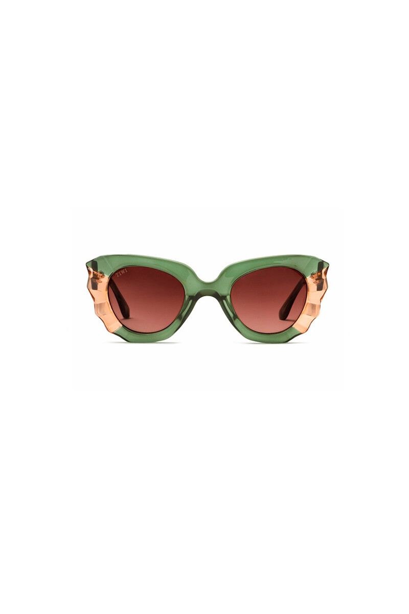 Lentes Tiwi Matisse - Bicolor Shiny Green/pink With Burgundy Gradient Lenses 
