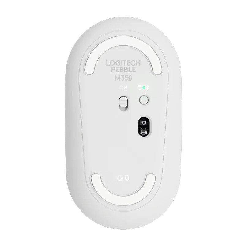 Mouse Pebble Bluetooth M350s White Mouse Pebble Bluetooth M350s White