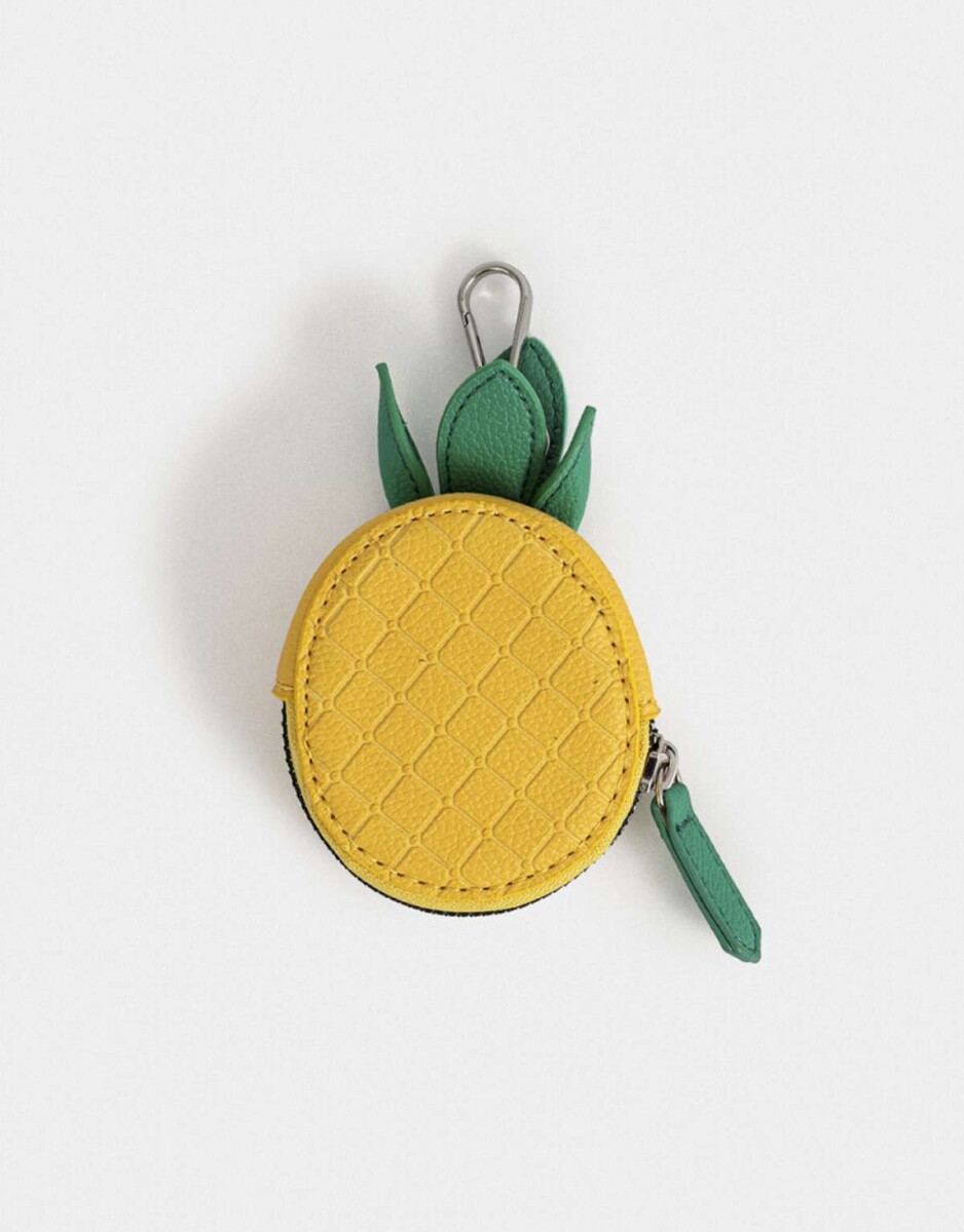 Monedero Cuerina Fruta - Amarillo Medio 