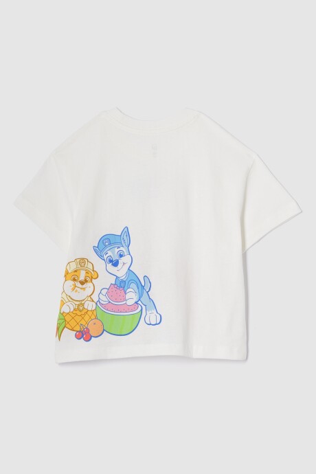 Remera Paw Patrol Toddler Niña New Off White