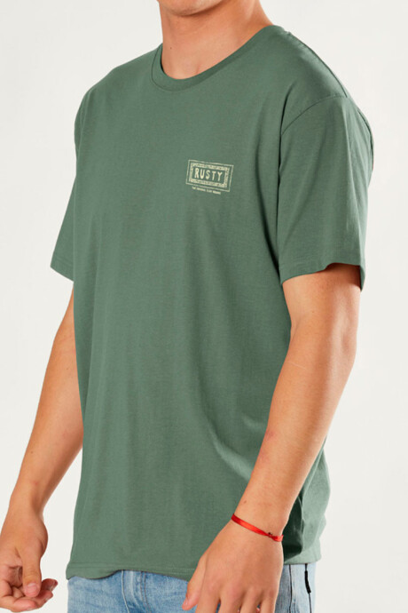 T-SHIRT WAKEA RUSTY Verde Oscuro
