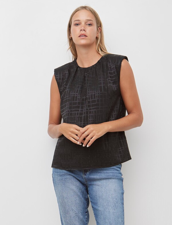 Blusa Labrada NEGRO