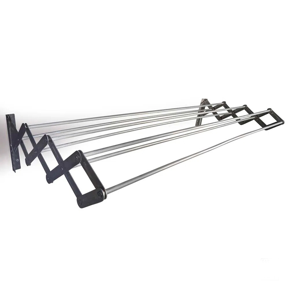 Tendedero plegable pared en aluminio 120 cm - GRIS 