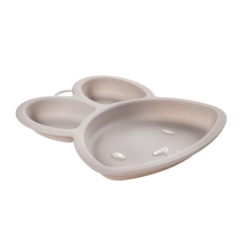 Plato Plástico con Forma 3D para Bebé 268 ml Conejo