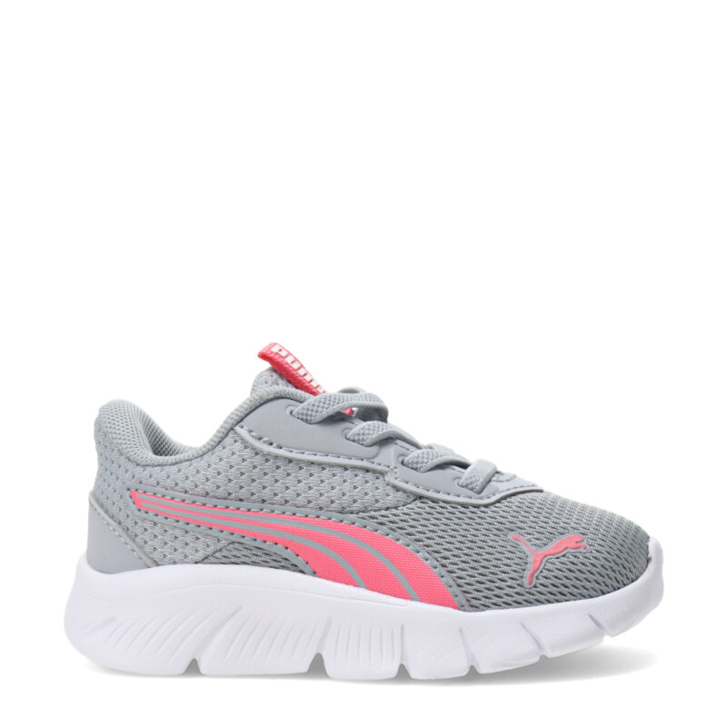 Championes de Niños Puma Flexfocus Modern Gris - Rosa