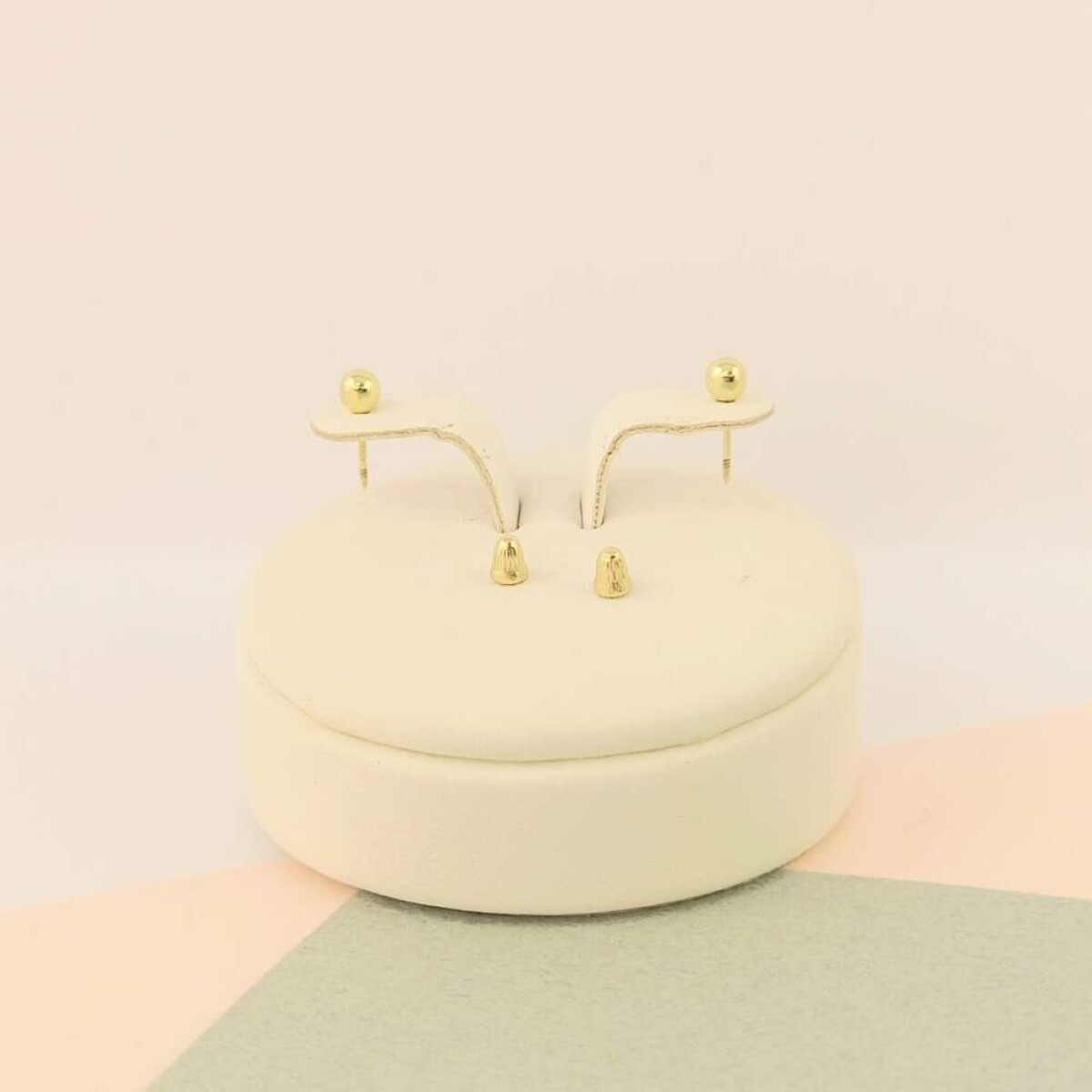 Par De Caravanas De Oro 9 Ktes - Bolitas De Oro 10 Ktes 