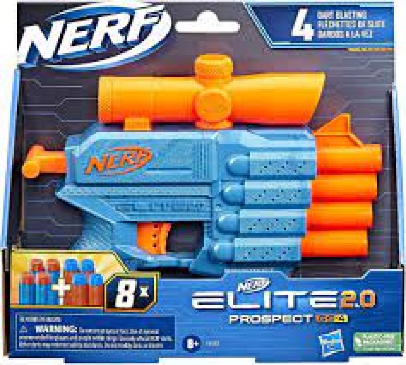 Pistola Nerf Elite 2.0 Prospect Qs 4 