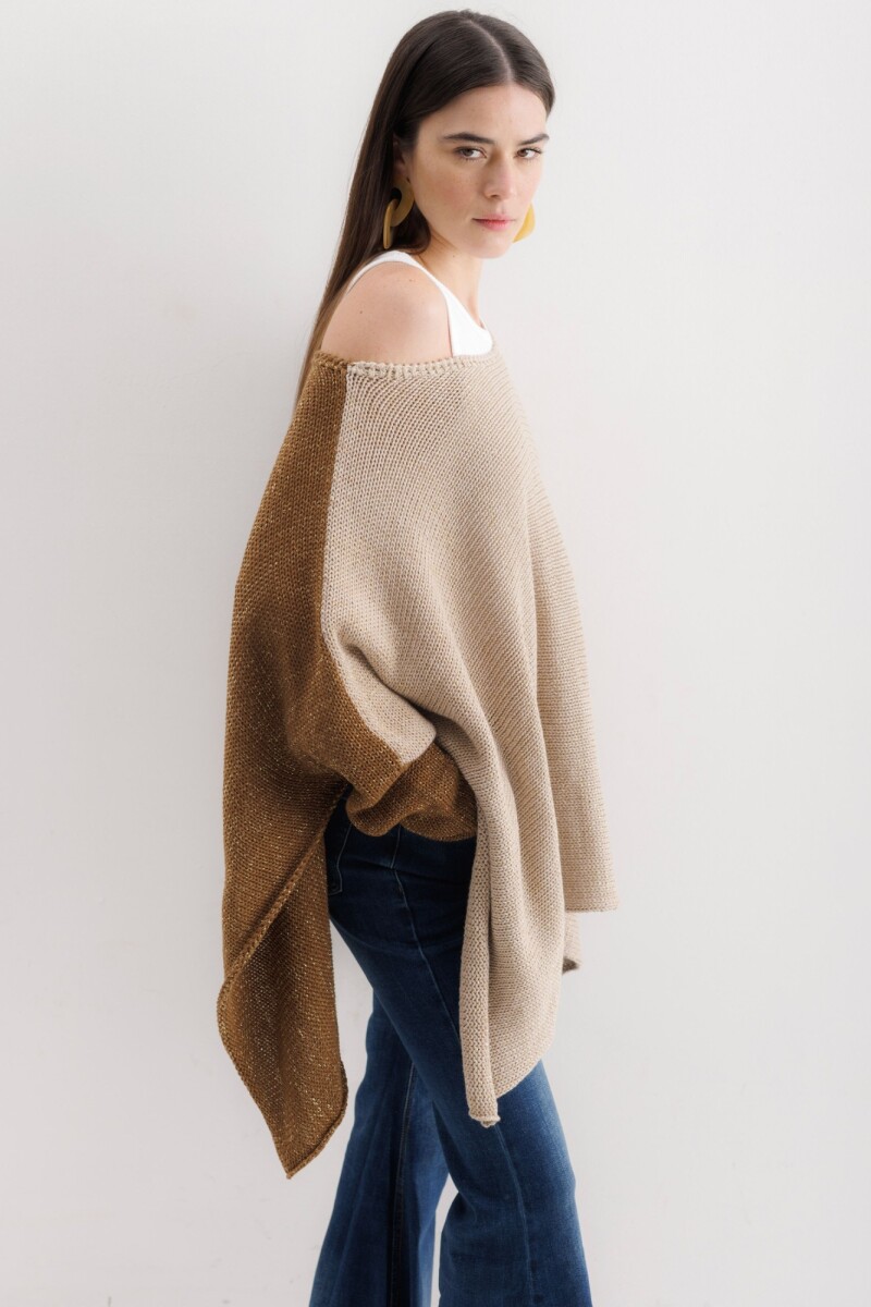 Poncho Misuna Cobre/Crudo