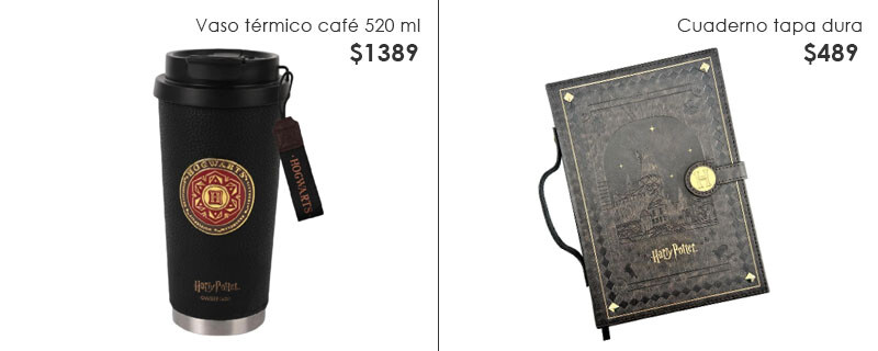 Cuaderno y Vaso café HP