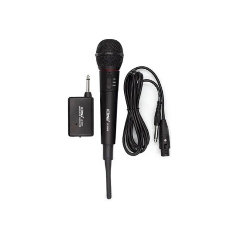 MICROFONO DINÁMICO INALÁMBRICO DE MANO LELONG Negro