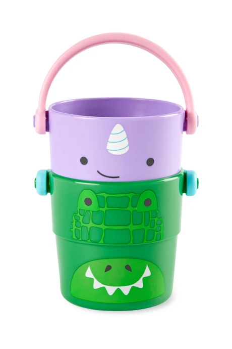 Juego de baño cinco baldes rociadores, diseño zoo Juego de baño cinco baldes rociadores, diseño zoo