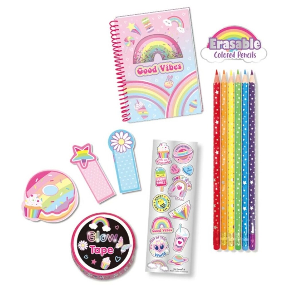 Libro Diario Luminoso para Niños – Incluye Lápices y Stickers LIBRO DIARIO SECRETO QUE BRILLA EN LA OSCURIDAD, CON LAPICES DE COLORES Y STICKERS - 324RB