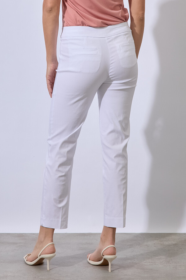 Pantalon Recto Modelador BLANCO