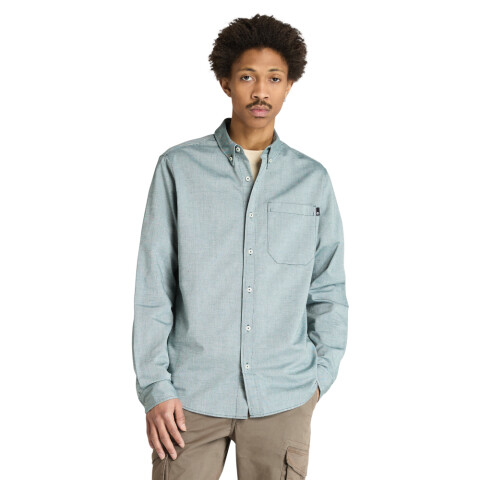 Camisa Gale River Yarn Dyed Oxford Manga Larga Hombre Green Gables YD