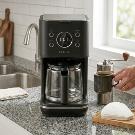 Cafetera digital Klasse 1,5Lts. | Timer Programable | Filtro reutilizable Cafetera digital Klasse 1,5Lts. | Timer Programable | Filtro reutilizable