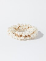 Coletero Con Perlas blanco