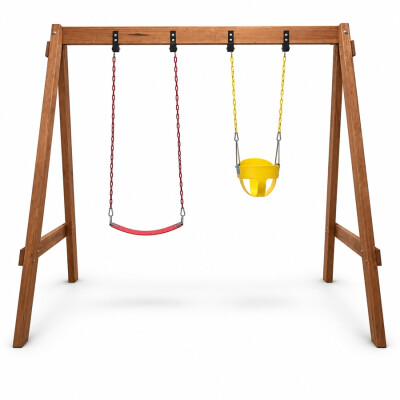 Hamaca infantil doble de madera Hamaca infantil doble de madera