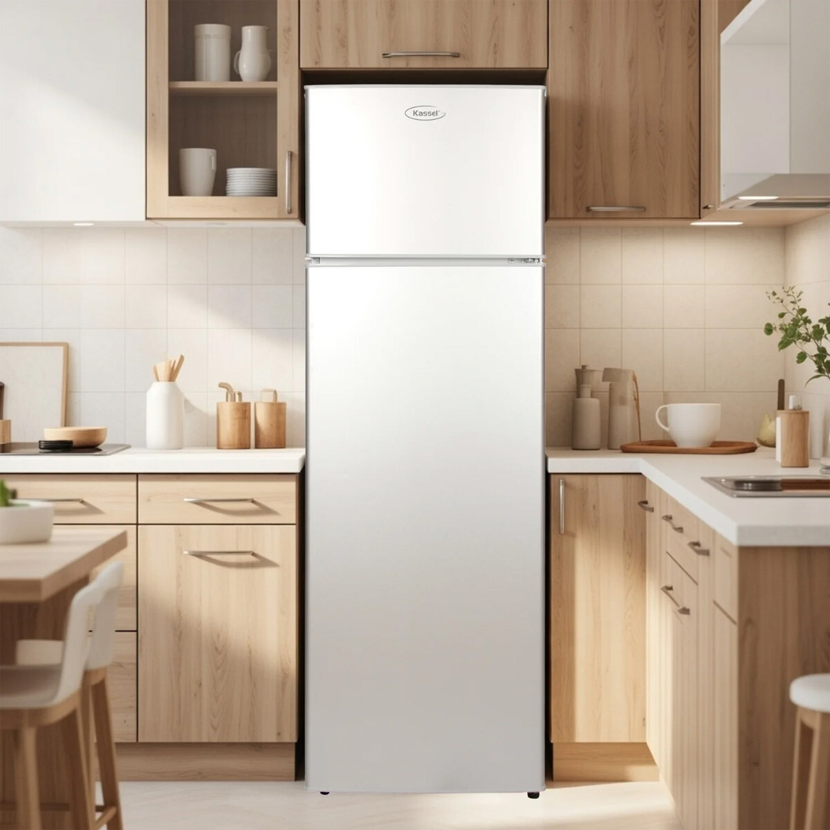 HELADERA KASSEL ACERO INOX 280L 