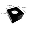 PLAFON CUADRADO MOVIL 10X10X7,5 1XGU10 NG PLAFON CUADRADO MOVIL 10X10X7,5 1XGU10 NG