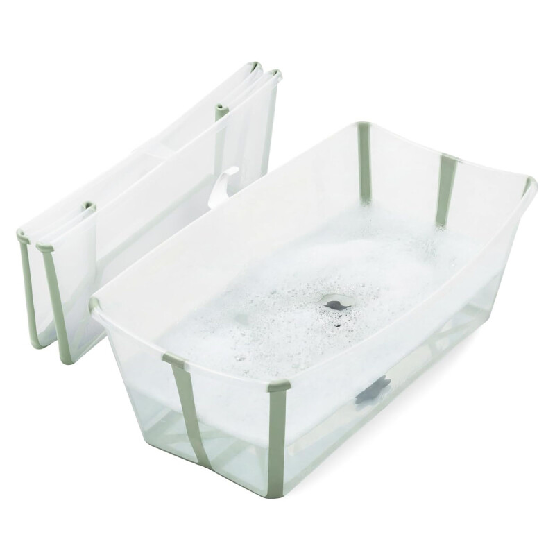 Baño Plegable Flexi Bath Transparente / Verde Baño Plegable Flexi Bath Transparente / Verde