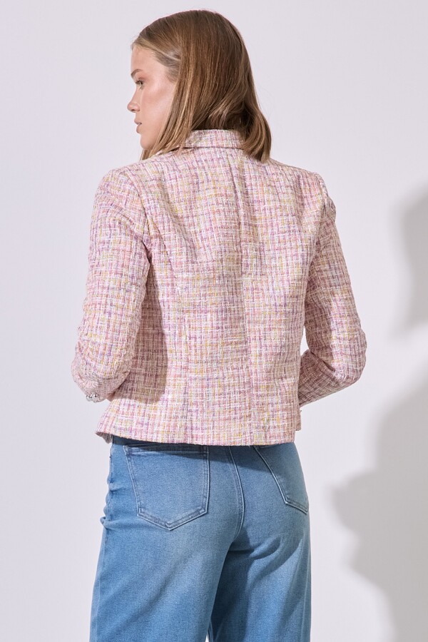 Chaqueta Tweed Lurex ROSA/MULTI