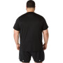 Polo Running Asics Silver SS Top Hombre Performance Black
