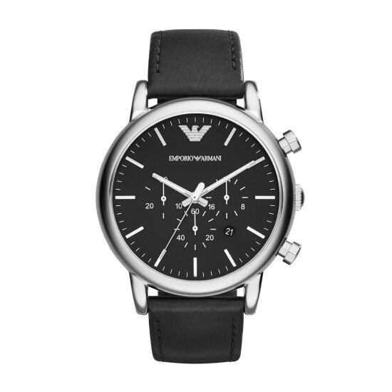 Reloj EMPORIO ARMANI LUIGI Cuero Negro Esfera 46mm 0