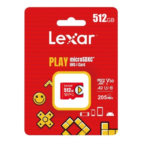 Memoria Microsdxc Lexar 512gb Play Uhs-i TARJETA MICRO SD LEXAR PLAY 512GB