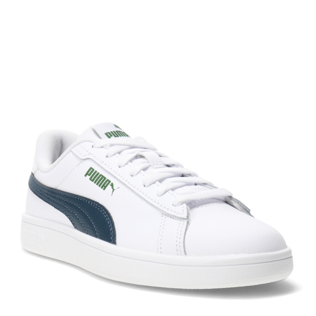 Championes de Mujer Puma Smash 3.0 Leather - Blanco - Azul Marino - Verde 