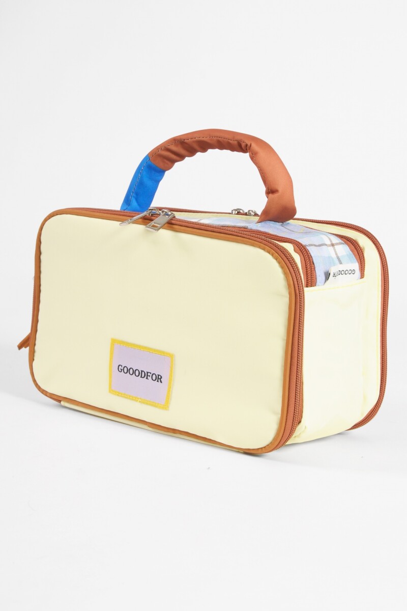 Estuche organizador amarillo