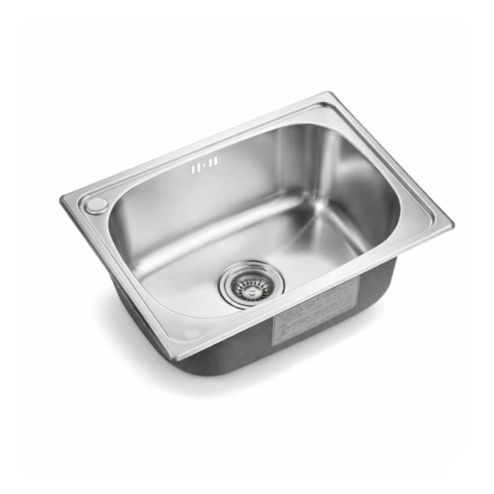Pileta simple cocina acero inox. 201 con Válvula Pileta Simple Cocina Acero Inox. 201 Con Válvula