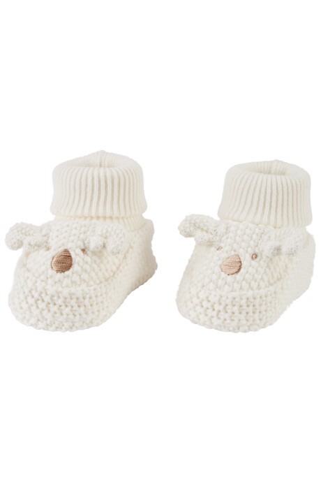 Escarpines de algodón a crochet, diseño koala Escarpines de algodón a crochet, diseño koala