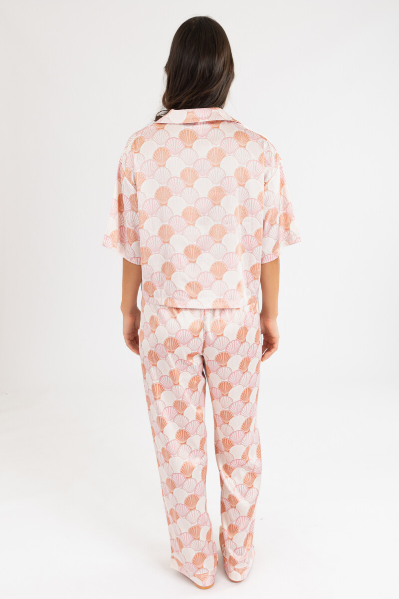 Pink shell long pant Rosa antique