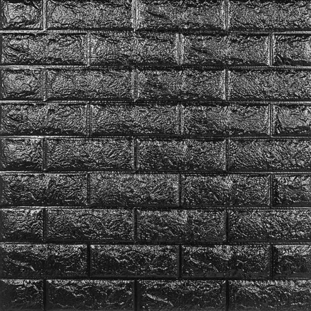 REVESTIMIENTO AUTO ADHESIVO 3D 70 X 77 CM X 3 MM - LADRILLO NEGRO 