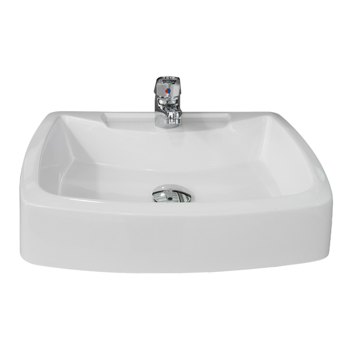 Bacha De Apoyo Modelo Turin Color Blanco Para Monocomando 