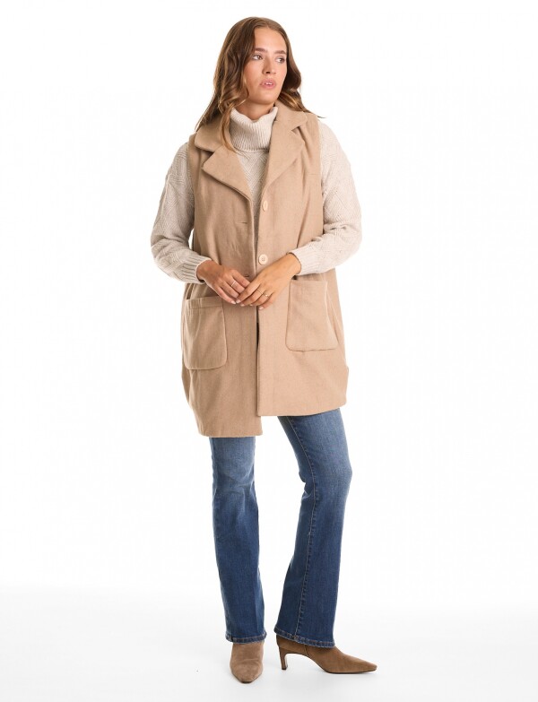 Chaleco Bolsillos BEIGE