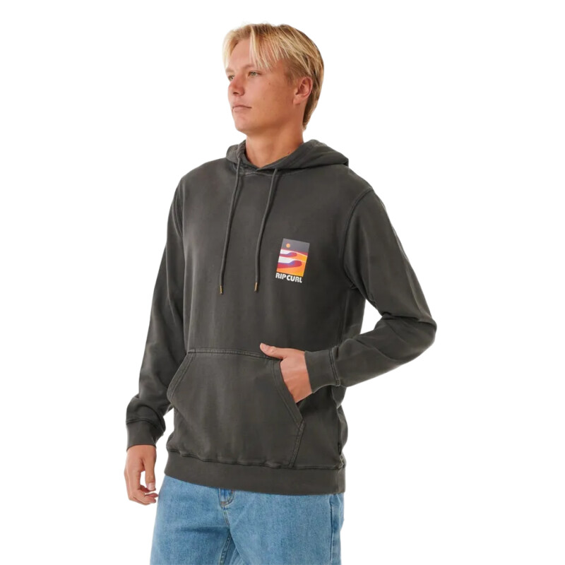 Canguro Rip Curl Surf Revival Lined Up Hood - Negro Canguro Rip Curl Surf Revival Lined Up Hood - Negro