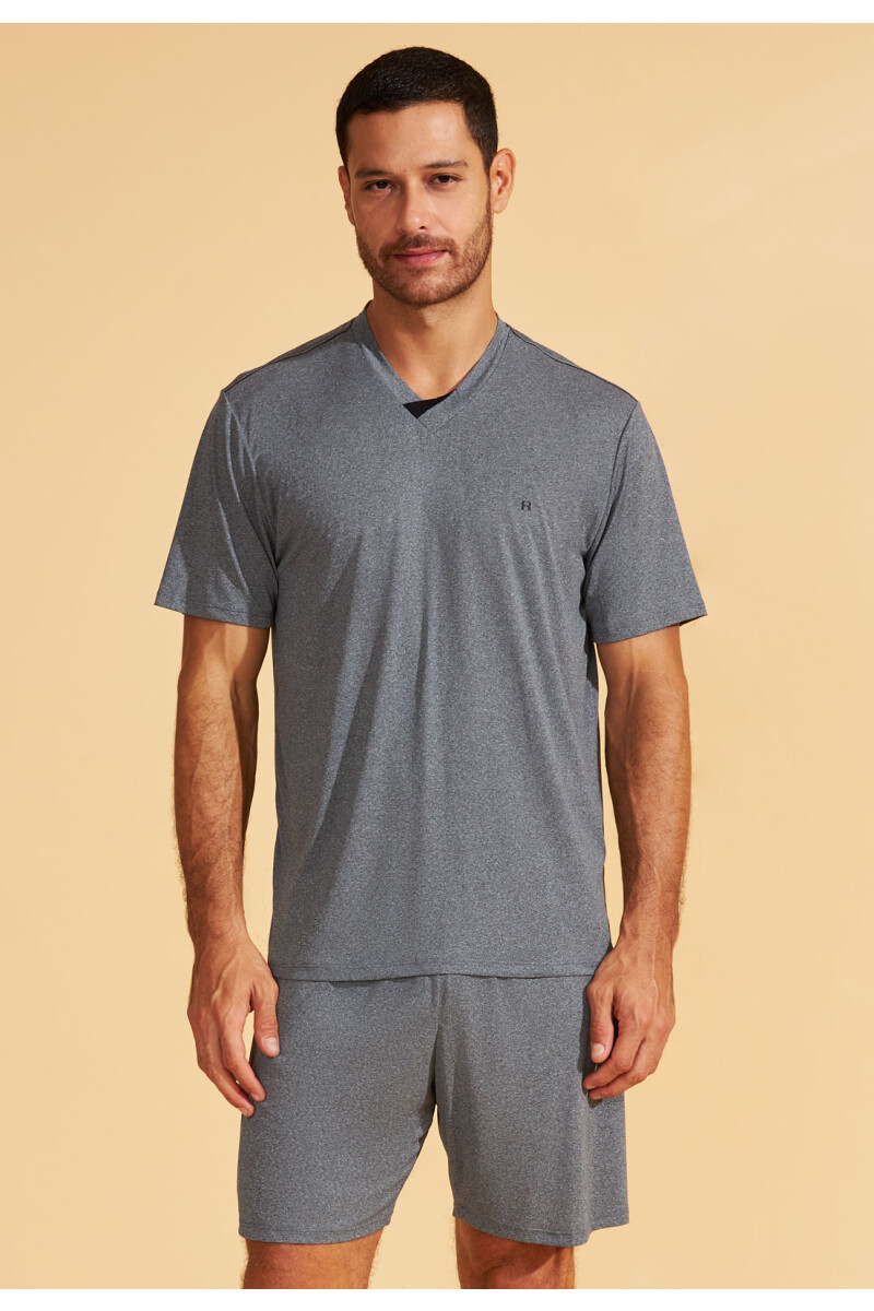 PIYAMA LISO GRIS - 134
