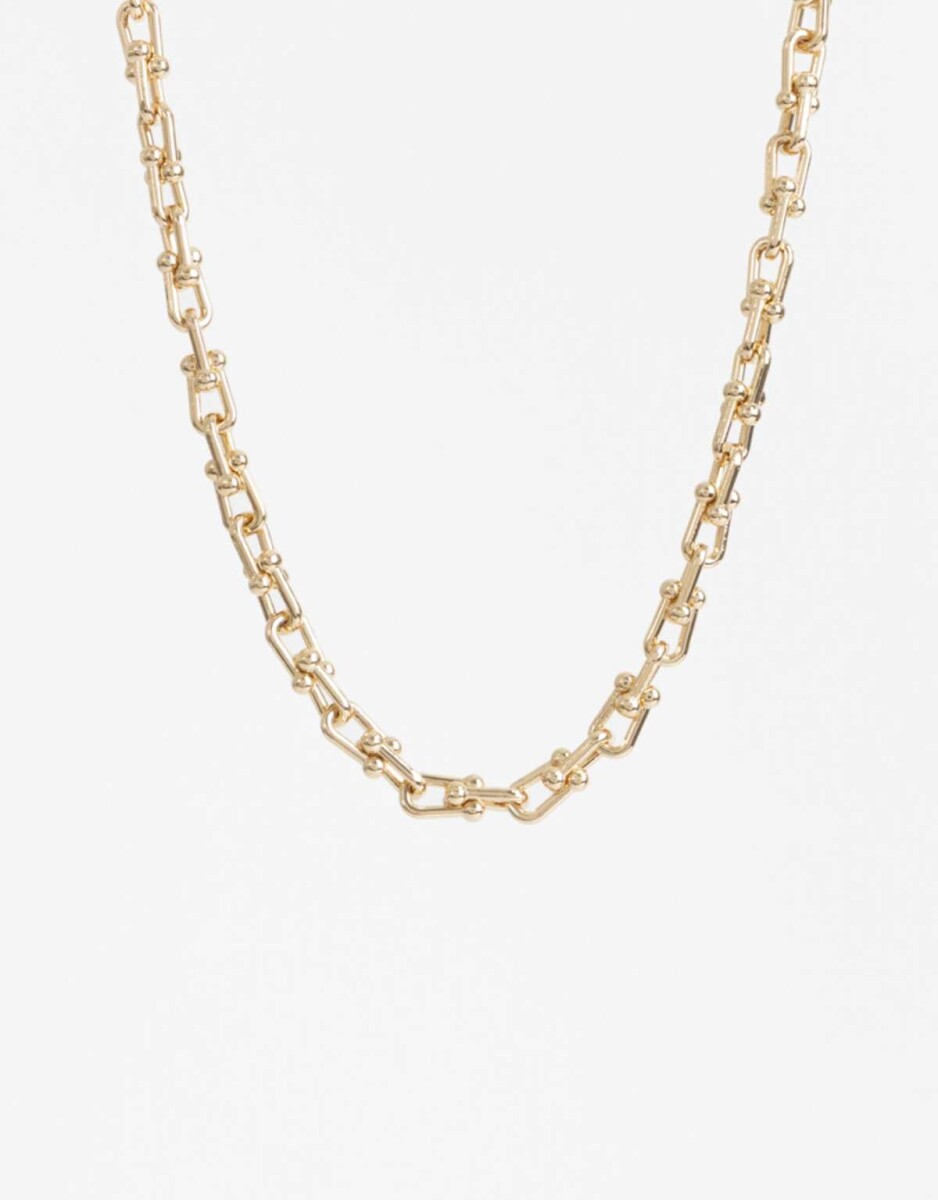 Collares Cortos Metal - Dorado 