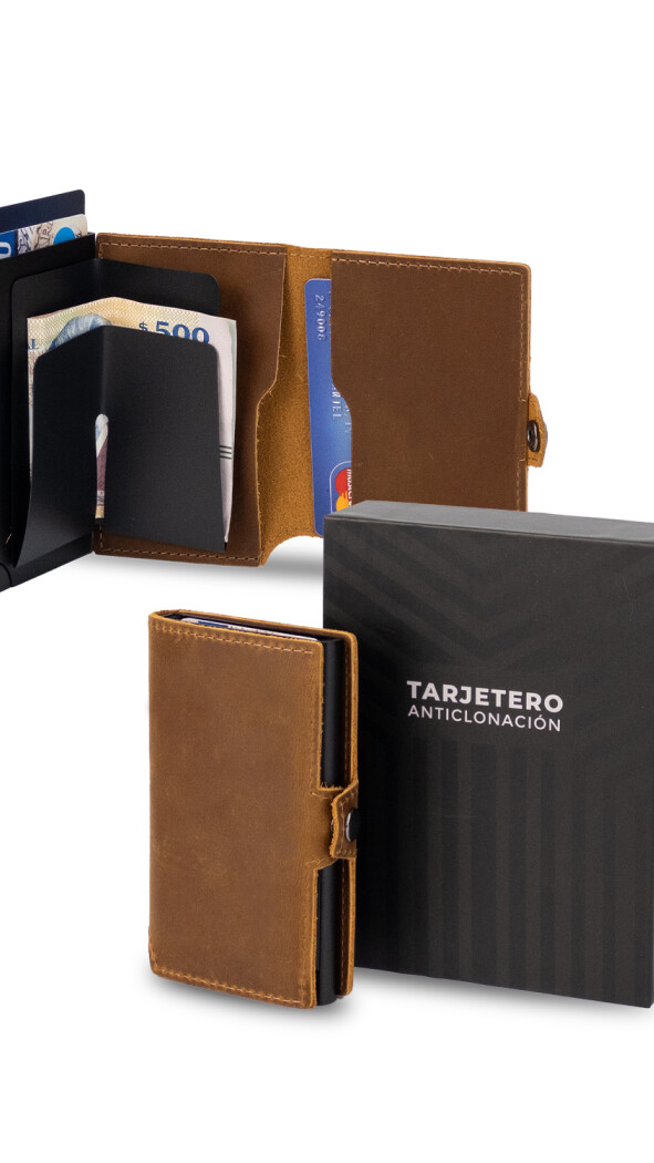 TARJETERO CUERO SHAKESPEARE WHISKY