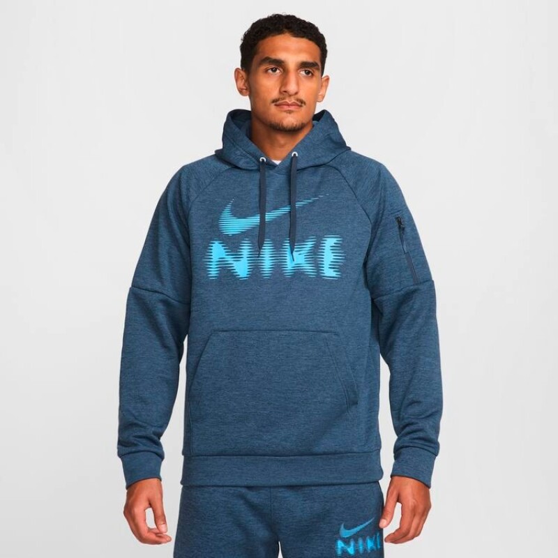 Abrigo Polera Hoodie Swoosh de Hombre Azul