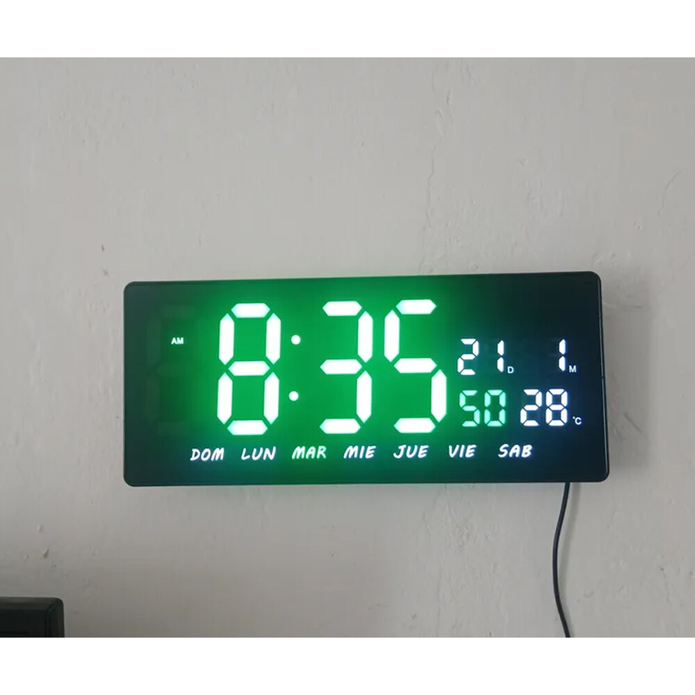 Reloj De Pared Digital 36cm Reloj De Pared Digital 36cm