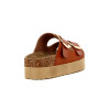Darkness Sandalia Casual Dama C/dos Tiras C/hebilla Plataforma / Camel Camel