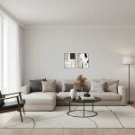 CUADRO CANVAS 30x40 MARCO ABSTRACTO BEIGE NEGRO 1 CUADRO CANVAS 30x40 MARCO ABSTRACTO BEIGE NEGRO 1