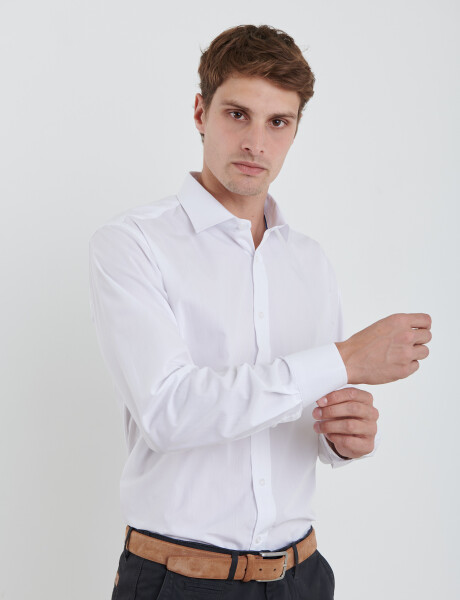 011683 CAMISA VESTIR HARRINGTON LABEL Blanco