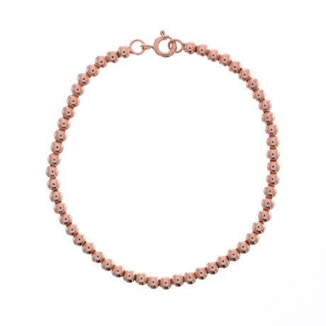 Pulsera de plata 925 con baño de oro rosado. Pulsera de plata 925 con baño de oro rosado.