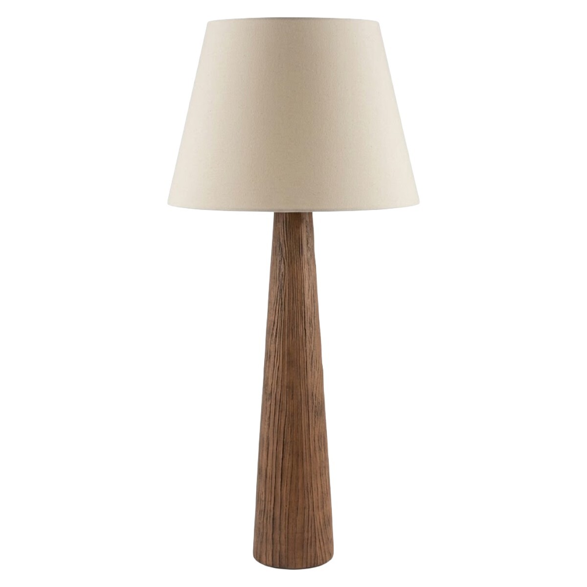 LAMAPARA DE PIE BLANCA/MARRON 42X108CM 